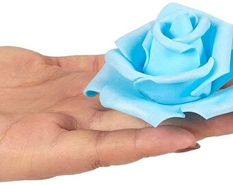 Artificial Stemless Roses | Valentine's Day Roses | Baby Shower Decor | Flowers for Wall Panels Backdrop Bouquet Wedding Party Home Decor -1
