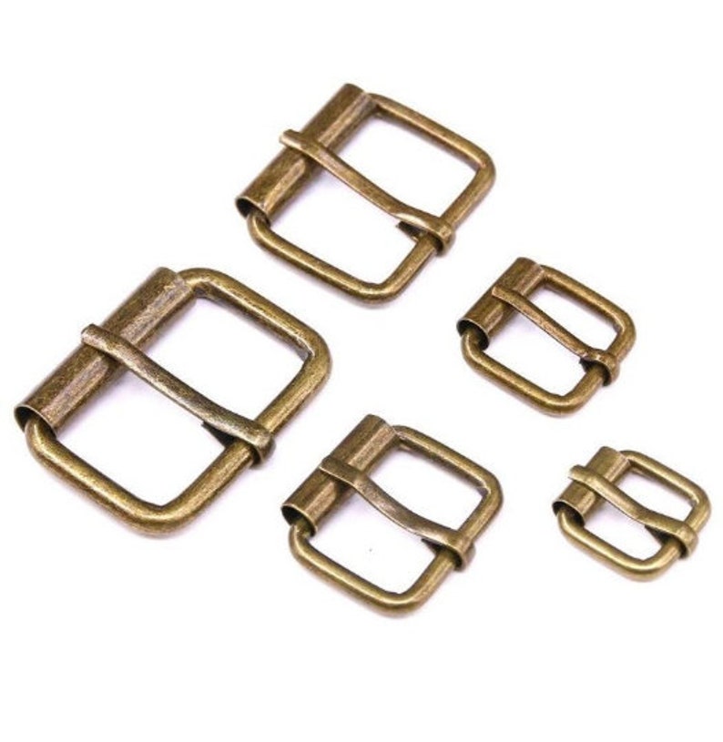 Metal Roller buckles 1/2 5/8 3/4 1 1-1/4 and 2 Metal Buckles for dog collars, straps, belts, and hardware needs P image 5