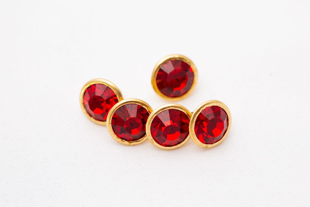 Gem Rivet Rhinestone Rivets - 8mm Crystal Rivets - Siam Gem Rivets for Leather ...