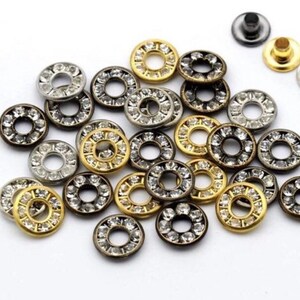 6mm 1/4 Crystal Eyelets Crystal Grommets P image 8