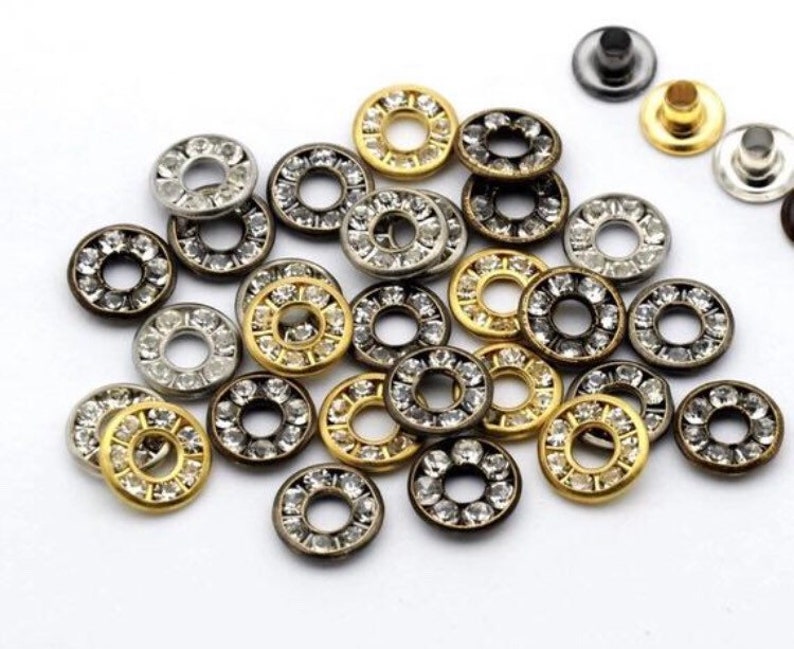 6mm 1/4 Crystal Eyelets Crystal Grommets P image 8