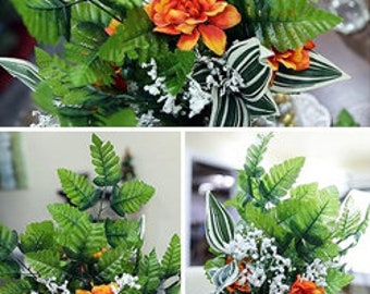 Fern Artificial Silk Leaves 16"- Great for Wreaths- Flower Arrangements- Home Decor