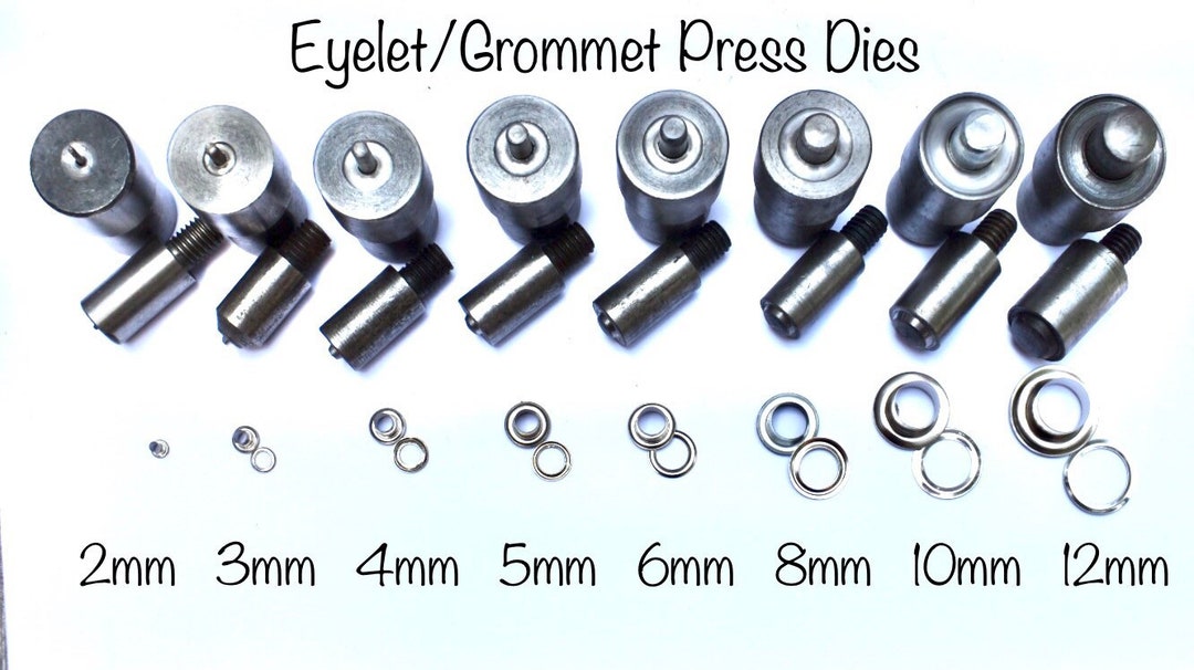 Eyelet Grommet Press Dies for Hand Press Dies for Setting Eyelets and  Grommets Press Sold Separately 1 