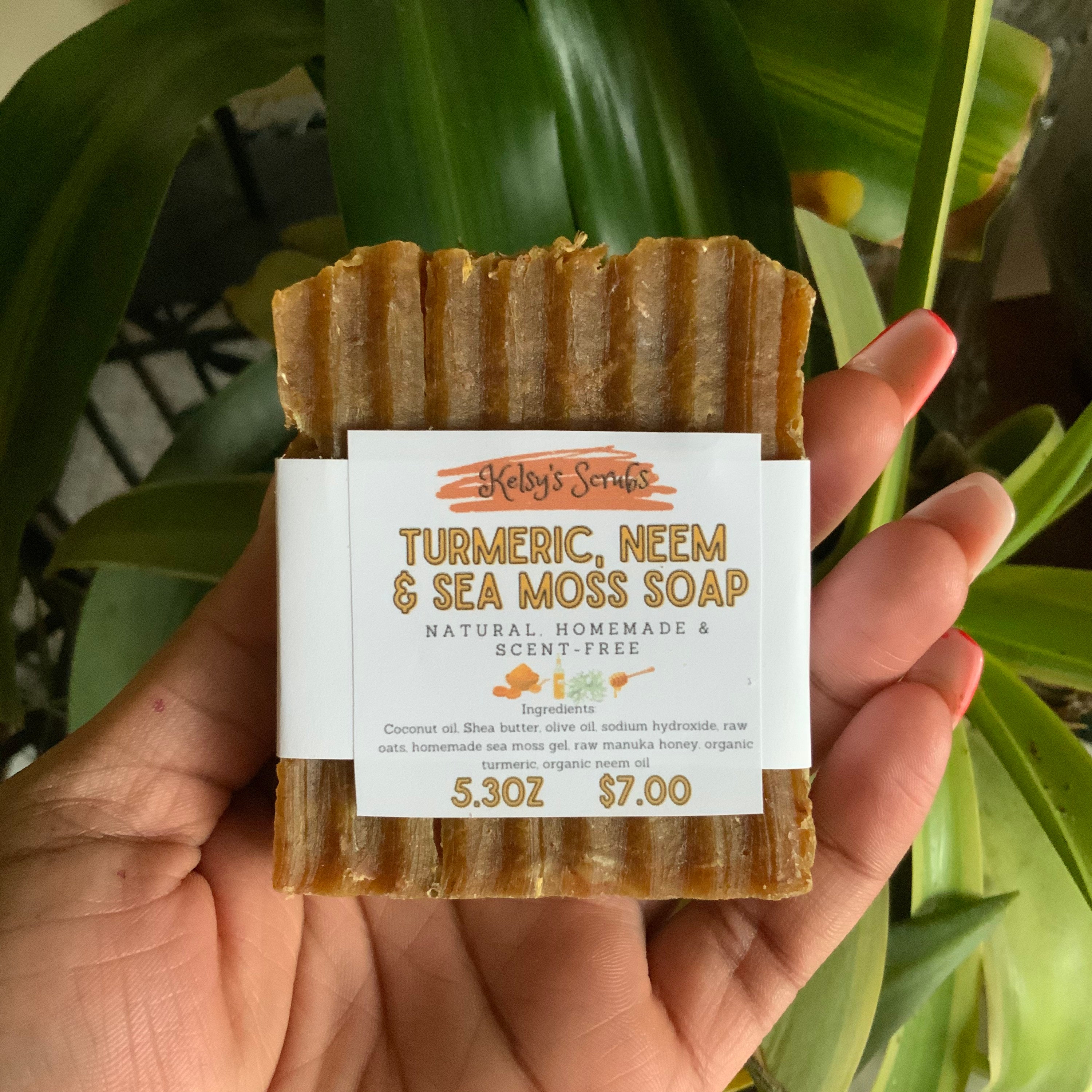 Turmeric & Neem Sea Moss Soap Bar