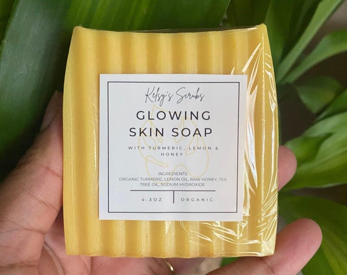 Featured listing image: Glowing Skin Soap | Triple Threat Soap | Turmeric, Lemon & Honey Natural Soap