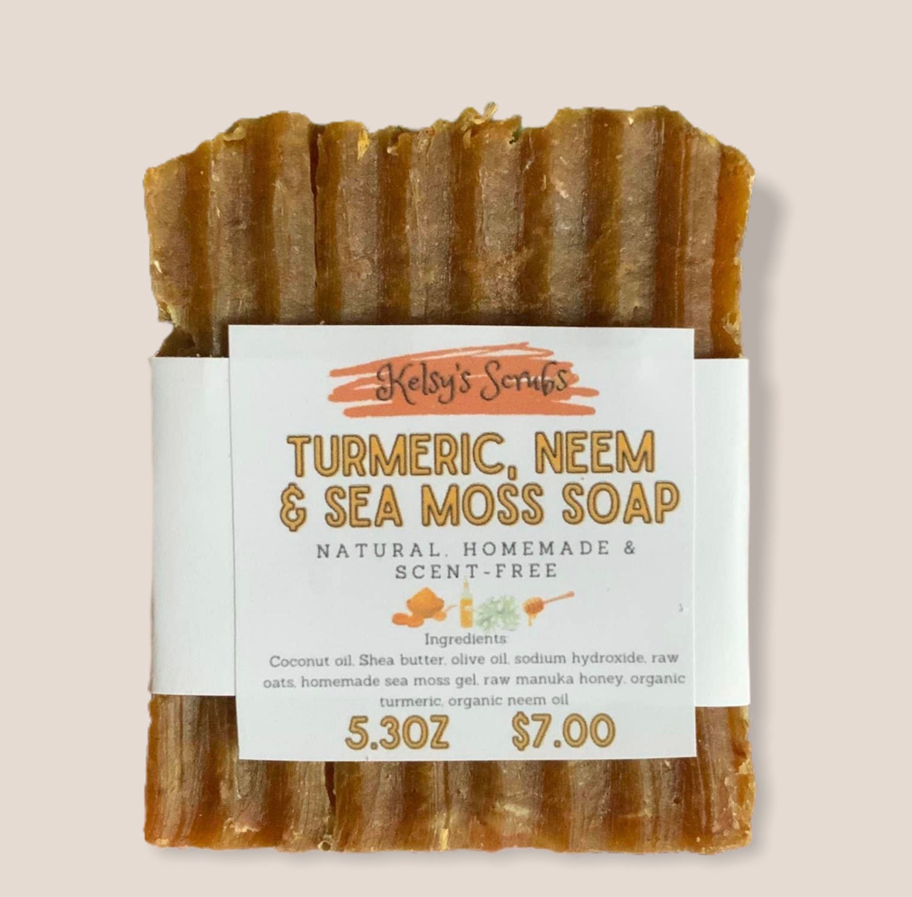 Turmeric & Neem Sea Moss Soap Bar