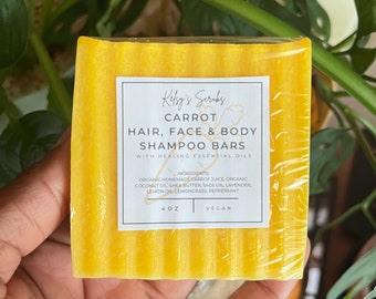 Carrot Hair, Face & Body Shampoo Soap