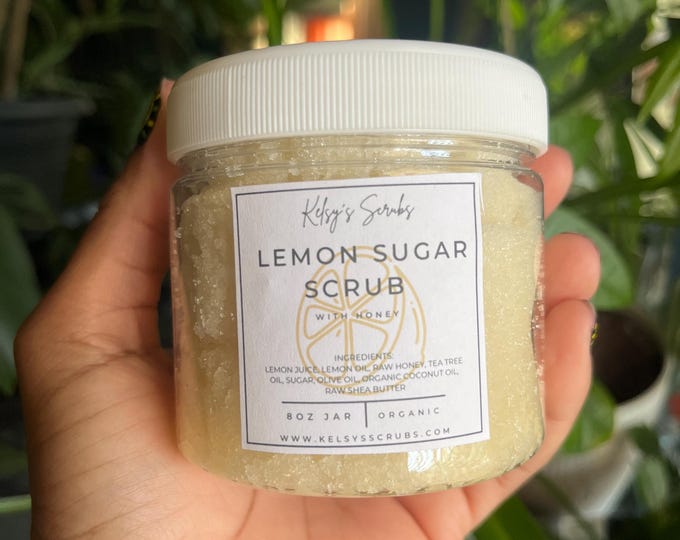 Featured listing image: 8oz Lemon Sugar Scrub