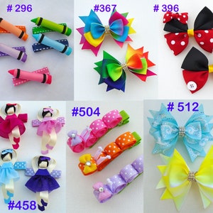 hair clip set, hair bow, barrett,  hair clip, simply2cute, hair accesories, bows ,  head band, ribbon sculpture