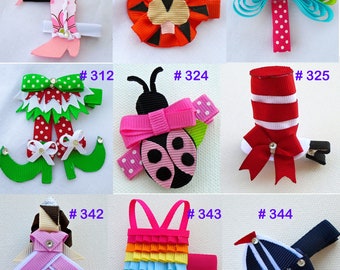 Ribbon Sclupture hair clip, simply2cute, hair accesories, bows ,  head band, ribbon sculpture, kanzashi,  princess, disney