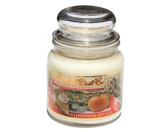 Pumpkin Spice Beeswax Candle - 16 oz Ounce - 40 Hour Burn Time - Beeswax Candle Made in USA