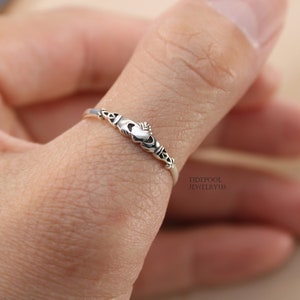 celtic rings for womens silver