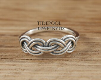 Sterling Celtic Knot Pinky Ring