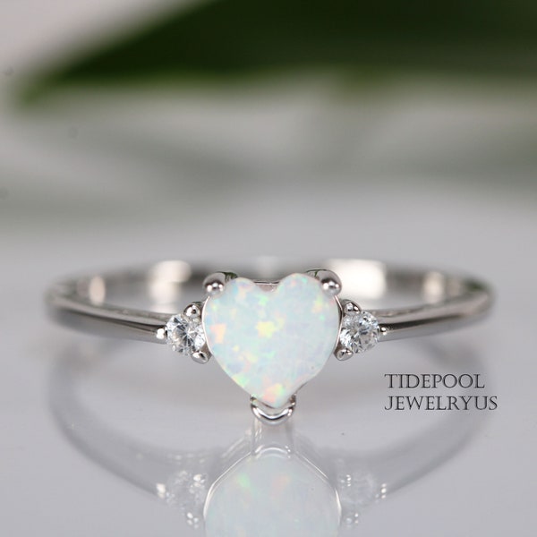Opal Promise Ring Etsy