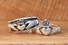 Vintage His and Hers Claddagh Celtic Irish Rings Set, Matching Ring Set, Sterling Silver Unisex claddagh Ring, Claddagh ring for men 