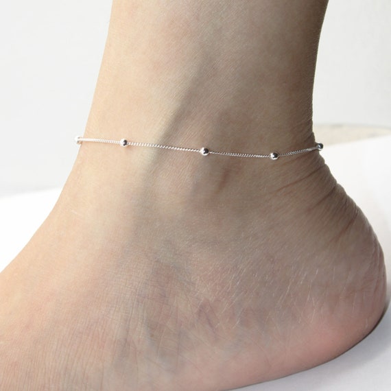 Sterling silver pineapple anklet sale