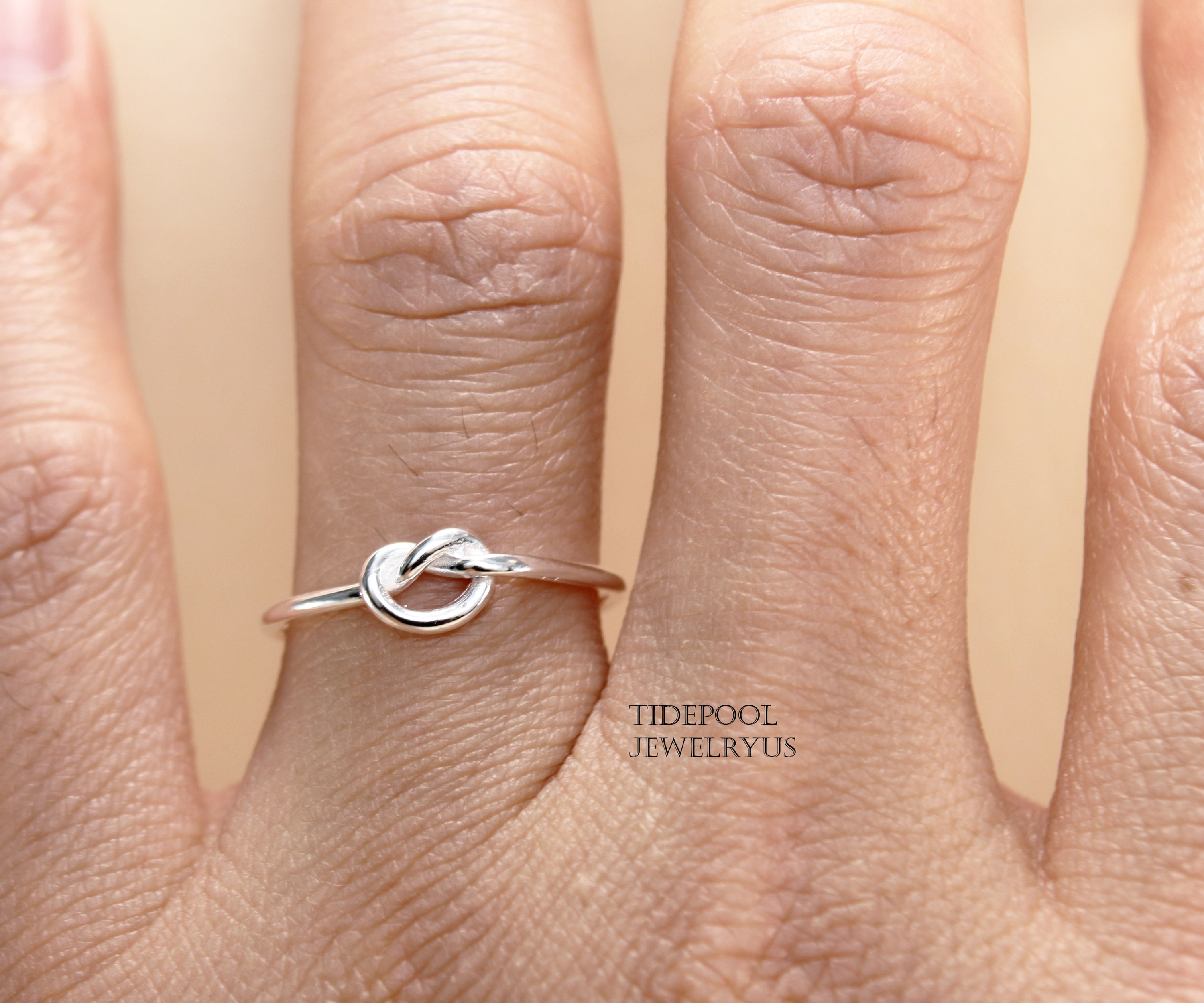 Knot Ring Sterling Silver the Knot Promise Ring Love Knot Ring