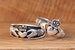 Vintage His and Hers Claddagh Celtic Irish Rings Set, Matching Ring Set, Sterling Silver Unisex claddagh Ring, Claddagh ring for men 