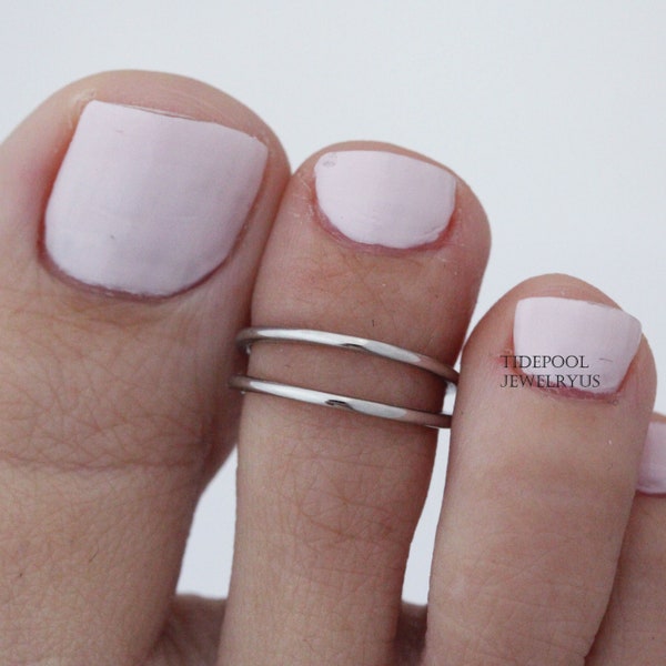 Double Toe Rings Etsy