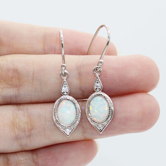 Fire opal 2024 drop earrings