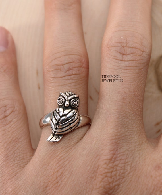 Etsy owl ring shop