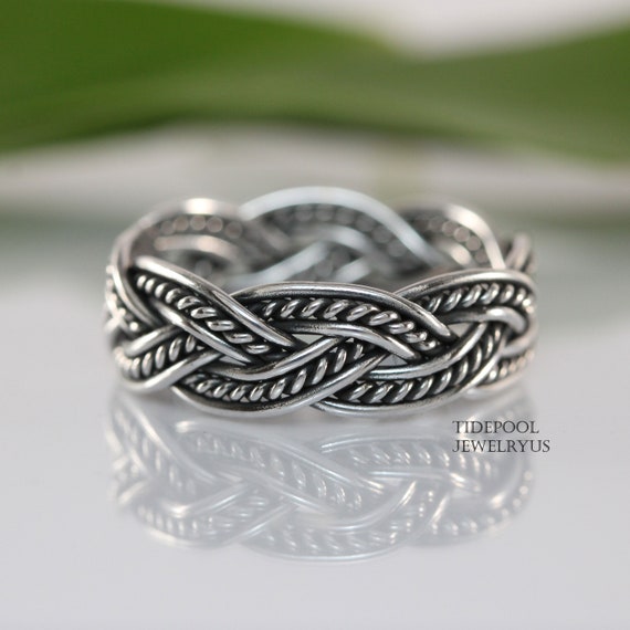 Braided Band  Sterling Silver 925  Unisex