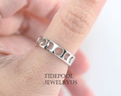 Sterling Silver Moon Phase Ring, thumb ring, Moon Phase Jewelry, Moon Phase, Moon Ring, Stacking Rings, Dainty Ring, Silver Moon Ring