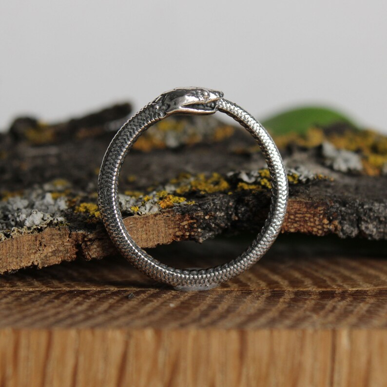 Infinity necklace Sterling Silver Infinity Circle Snake Necklace
