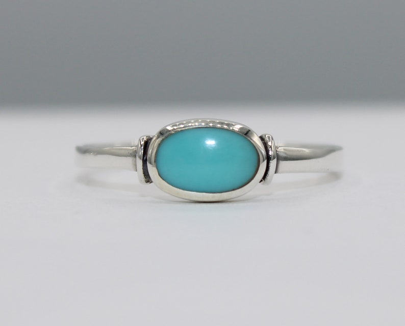 simple bezel opal ring Sterling Silver Promise Ring 925 Silver Ring turquoise ring Dainty Ring solitaire ring Oval shaped Opal ring