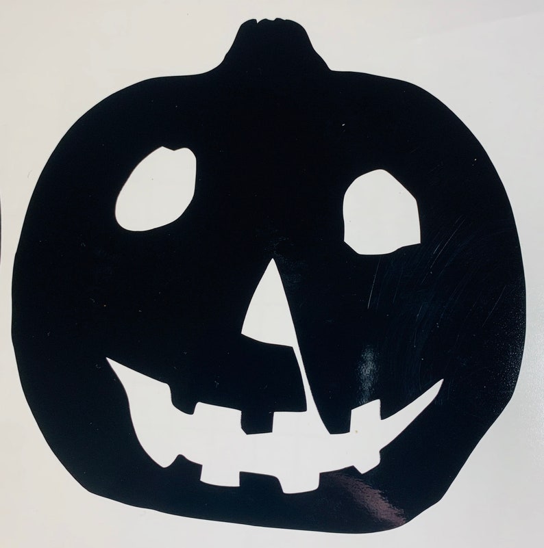 Halloween Pumpkin Vinyl Decal Jack O Lantern Sticker Michael Etsy