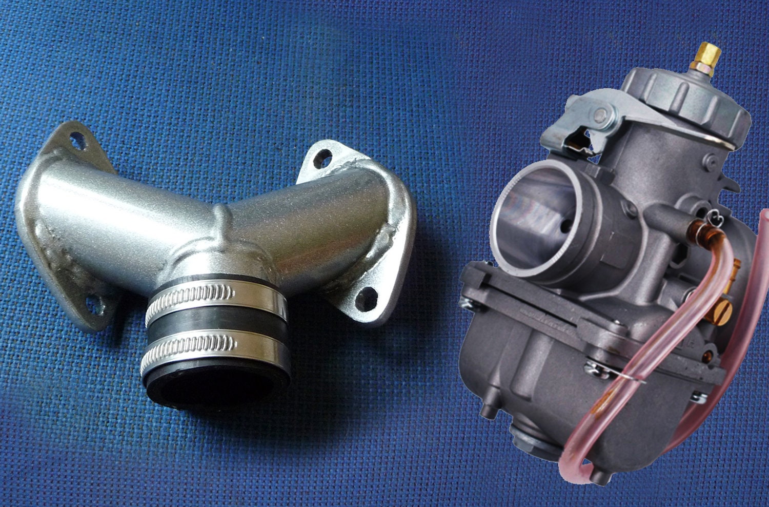 Single Carb Manifold Yamaha Virago XV400-535 with VM30 | Etsy