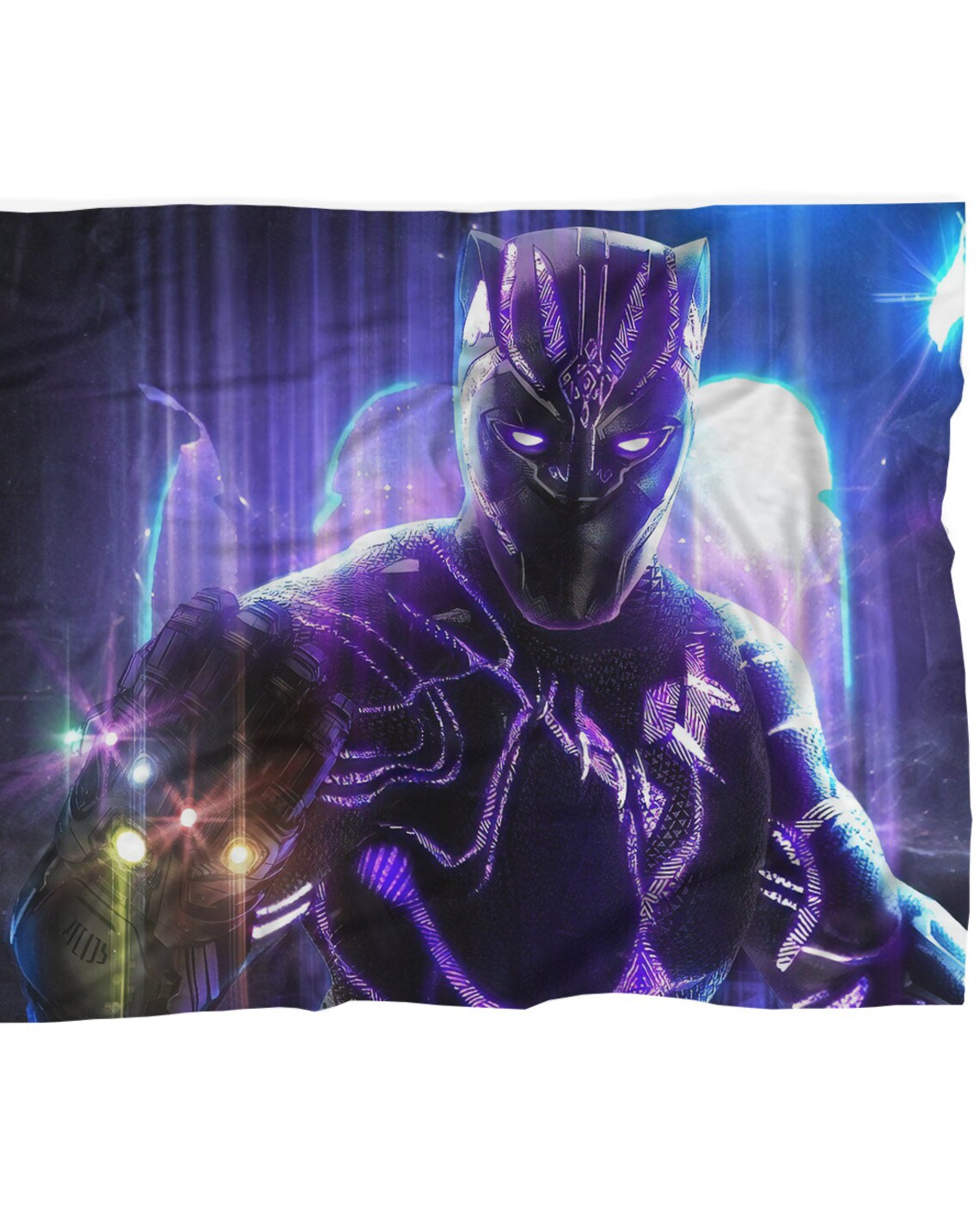 Black Panther blanket Thanos gaunlet fleece blanket bedding Etsy