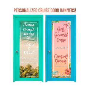 Custom Cruise Door Banner Decorations, Cruise Cabin Door Sign, Cruise Door Decor, Personalized Cruise Cabin Door Banners