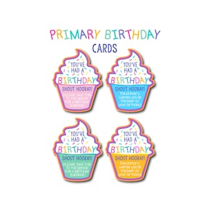Etiquetas o tarjetas de regalo de cumpleaños principal DESCARGA INSTANTÁNEA