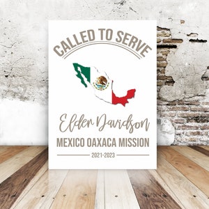 Missionary Farewell Party Decoration - Called to Serve - Missionary Poster Sign Digital Download File
