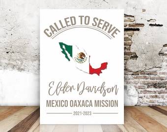 Missionary Farewell Party Decoration - Called to Serve - Missionary Poster Sign Digital Download File