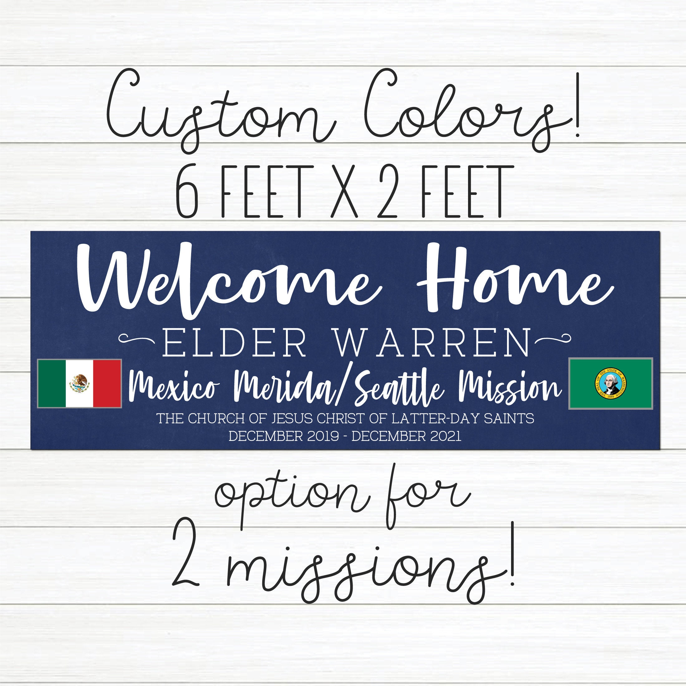 Welcome Home Missionary Banner - Missionary Welcome Home Banner for 2…