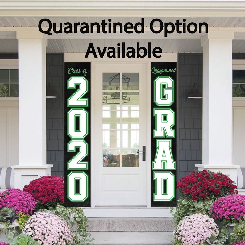 Graduation Banner 2020 Front Door Flag Banners Quarantine ...