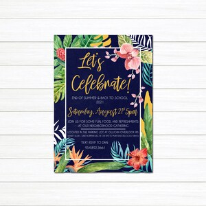 Summer Invitation Digital File