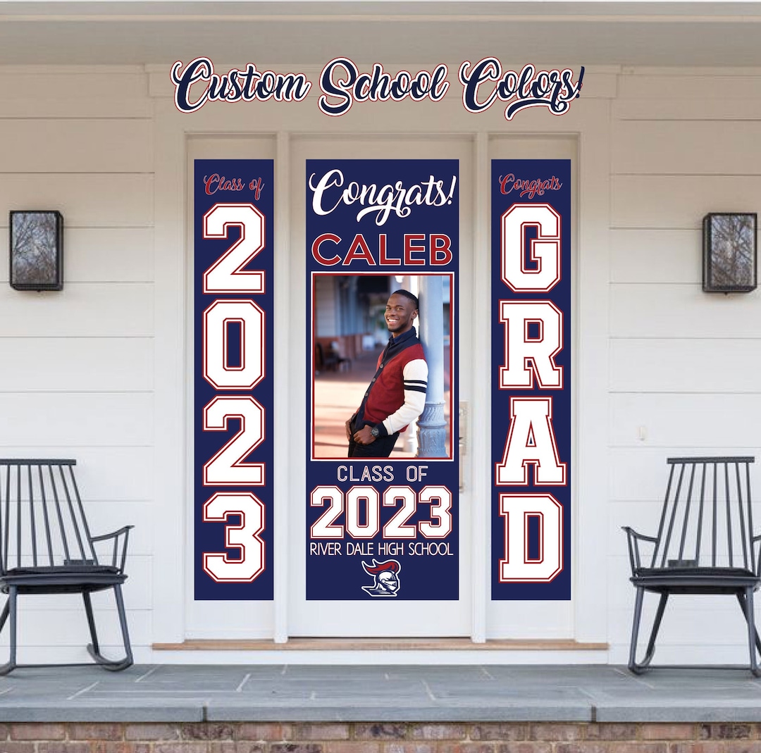 Graduation Banner 2023 With Pictures Class of 2023 High School or