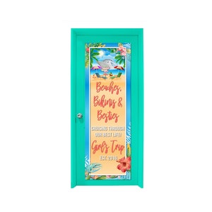 Cruise Door Decorations - Cruise Cabin Door Sign - Cruise Door Decor - Cruise Cabin Door Banners - Personalized - Cruise Ship Beach