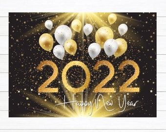 Haoyiyi 10x6.5ft New Year Eve Backdrop 2021 Backdrop Grandiose Fireworks Bokeh Halos Glitters Background Photography Kids Girl Boy Christmas Eve Photo Booth Props Decorated Art Photographers