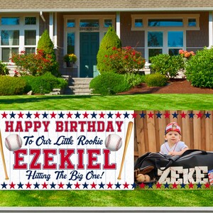 Personalized Baseball Birthday Banner – Custom Party Decorations