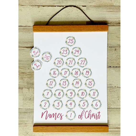 25 Names of Christ Christmas Printable Advent Calendar Instant - Etsy 25-names-of-christ-christmas-printable-advent-calendar-instant-etsy