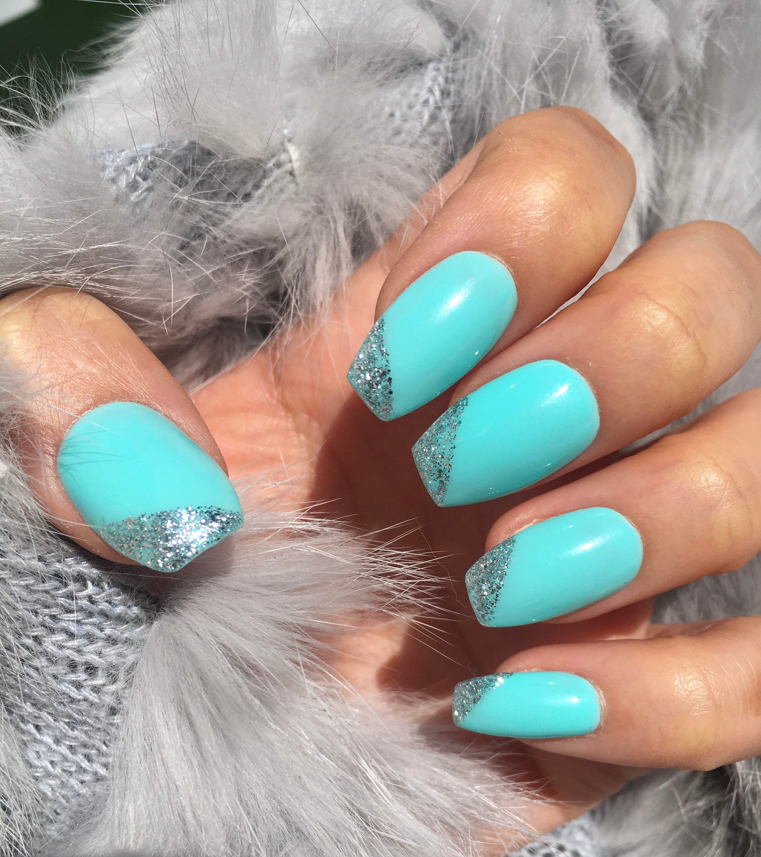 Aqua nails on sale