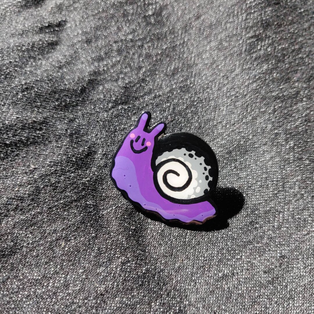 Ace Asexual Pride Snail Pin handmade Brooch Jewelry Etsy