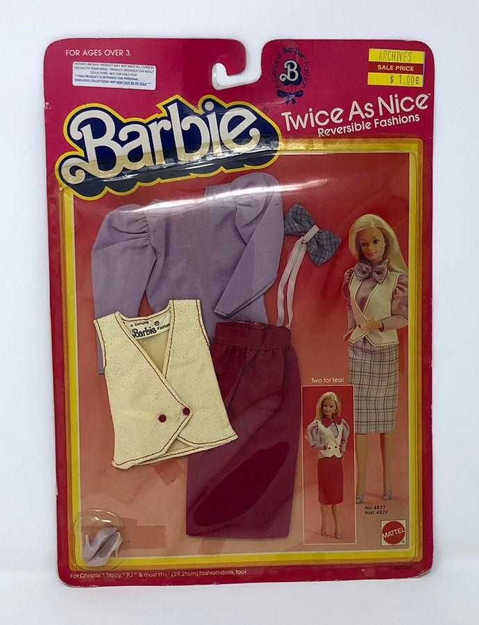 Barbie reversible fashions hotsell