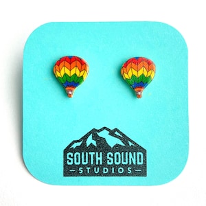 Hot Air Balloon Stud Earrings