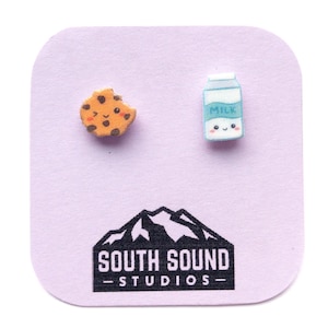 Cookies and Milk Stud Earrings