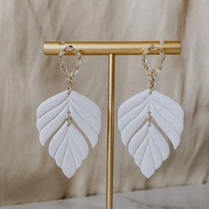 Handmade Polymer Clay Earrings, Clay Earrings, Bride Accessories, Bride Earrings, Bridal Earrings, Statement Wedding Earrings, Earrings